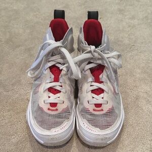 Kids Red and White Michael Jordan Sneakers